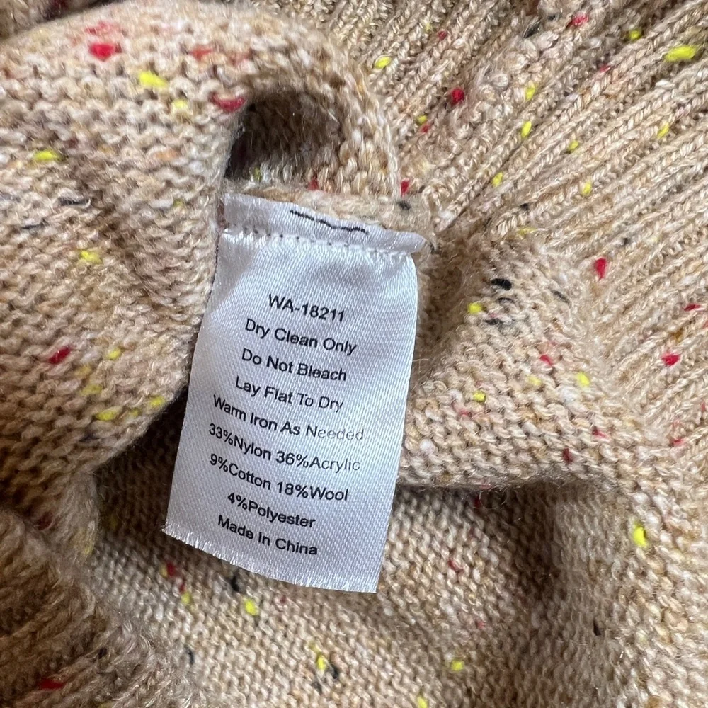 KIEL JAMES PATRICK Woodstock Maple Leaf Donegal Sweater Sz S - Picture 12 of 15